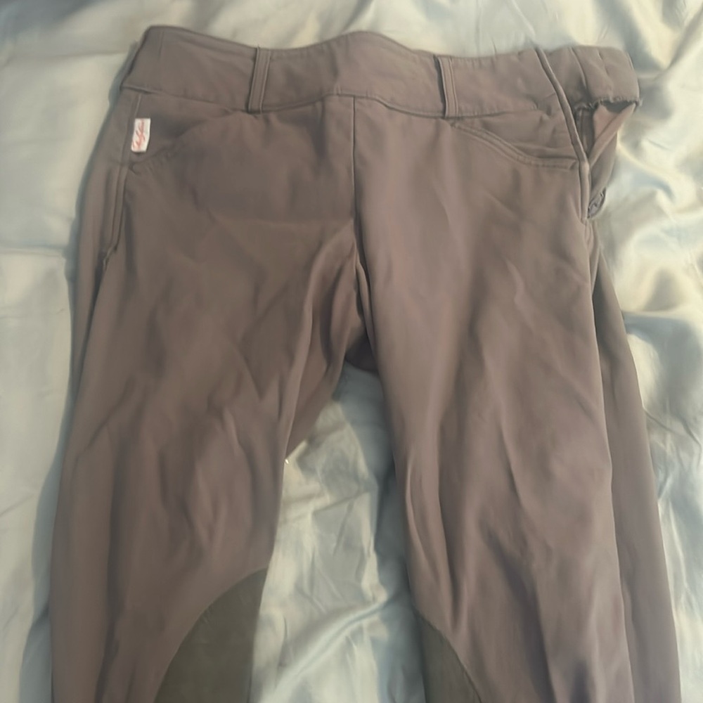 The Tailored Sportsman Skinny Riding Breeches in Taupe